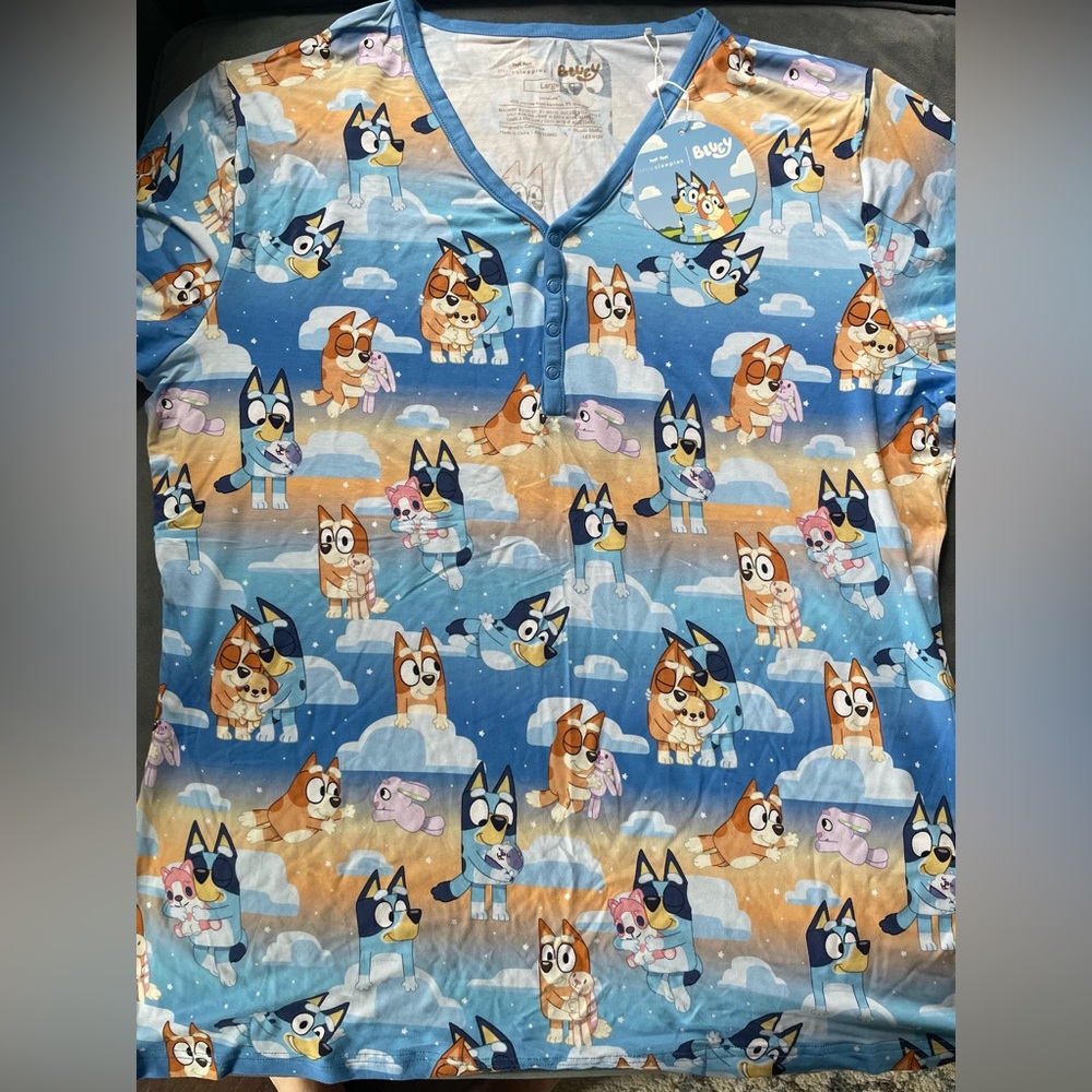 NWT Little Sleepies Women’s Pajama Top - Bluey